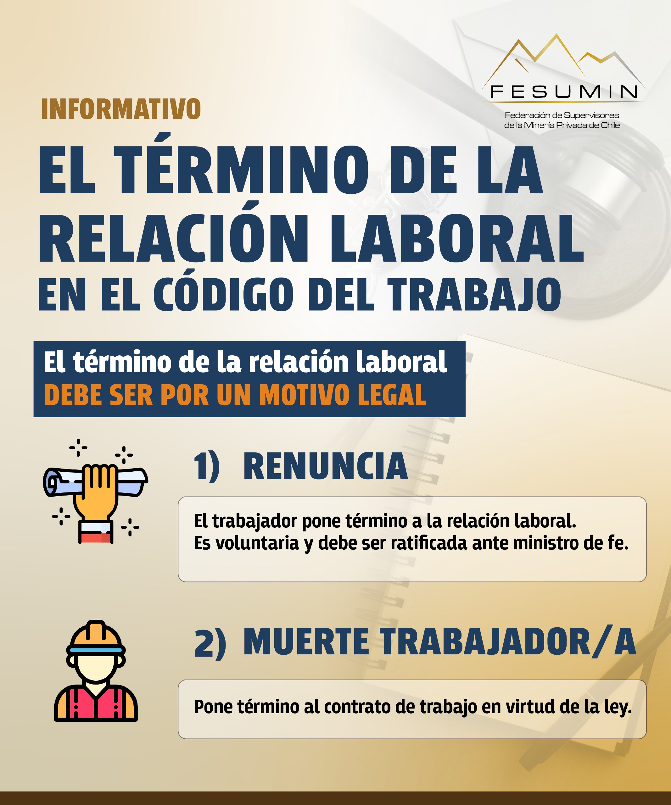 En este momento estás viendo EL TÉRMINO DE LA RELACIÓN LABORAL EN EL CÓDIGO DEL TRABAJO